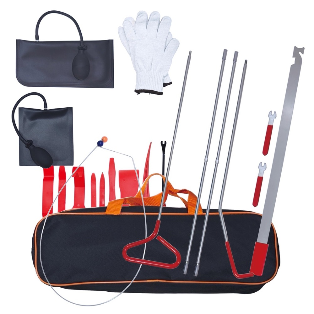 NEW 18pc Multifunctional Car Tool Repair Kit with Carrying Bag - Dent Remover